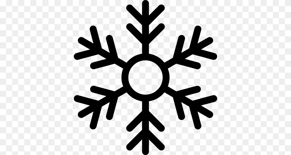 Christmas Snowflake Icon, Gray Free Transparent Png