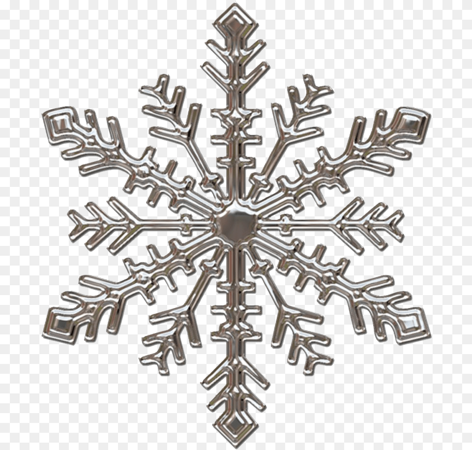 Christmas Snowflake Photos Silver Snowflakes Clipart, Nature, Outdoors, Snow, Cross Png Image
