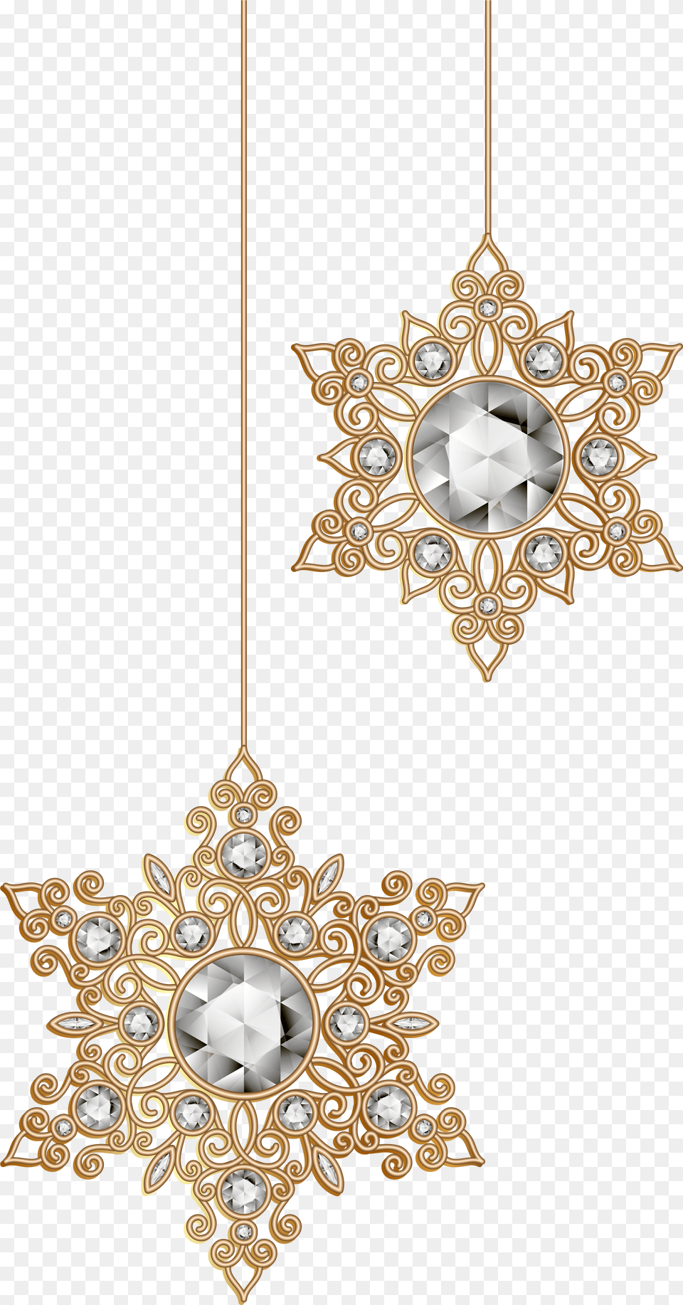 Christmas Snowflakes Ornaments Clip Transparent Background Christmas Ornaments, Accessories, Earring, Jewelry, Necklace Png