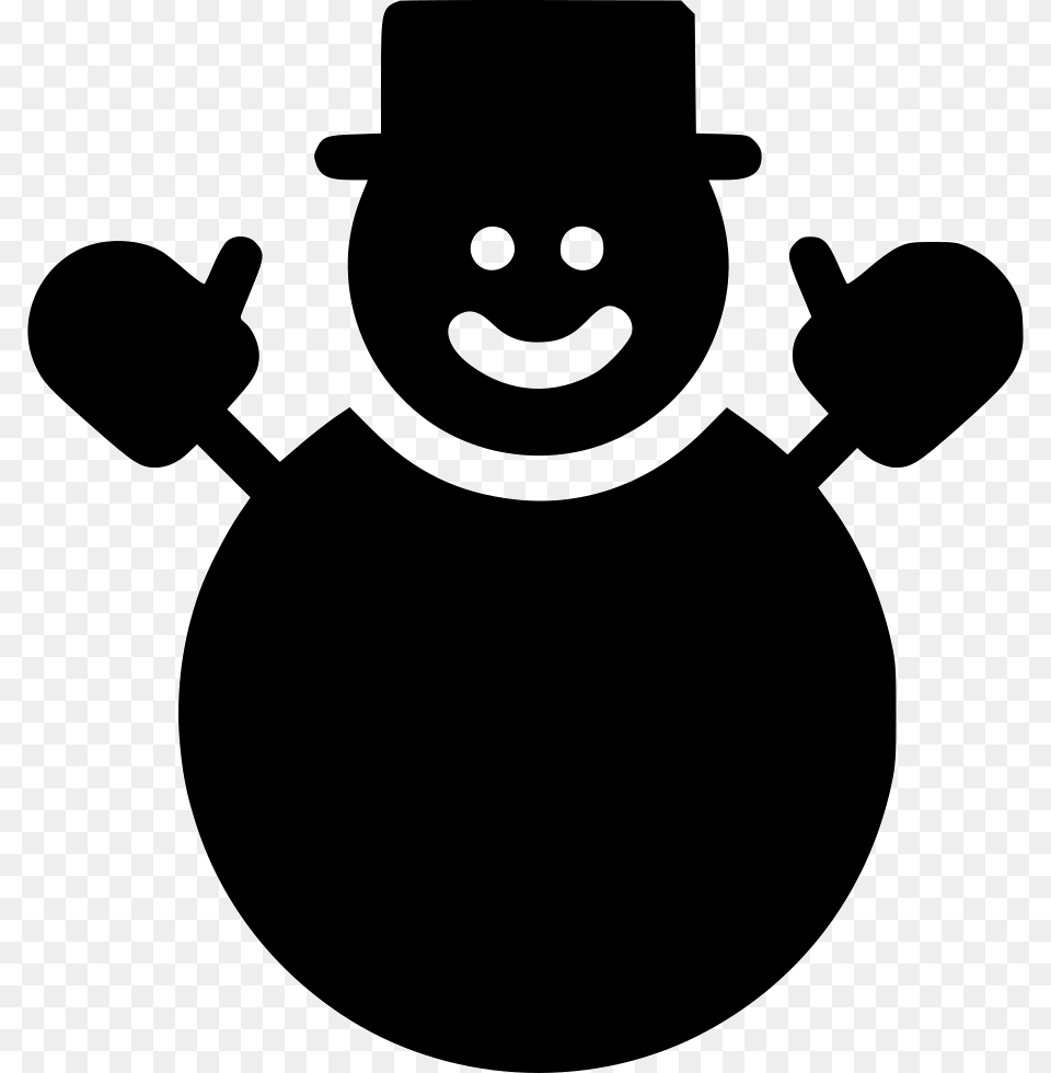 Christmas Snowman Christmas Snowman Free Black And White Clipart, Nature, Outdoors, Snow, Winter Png Image