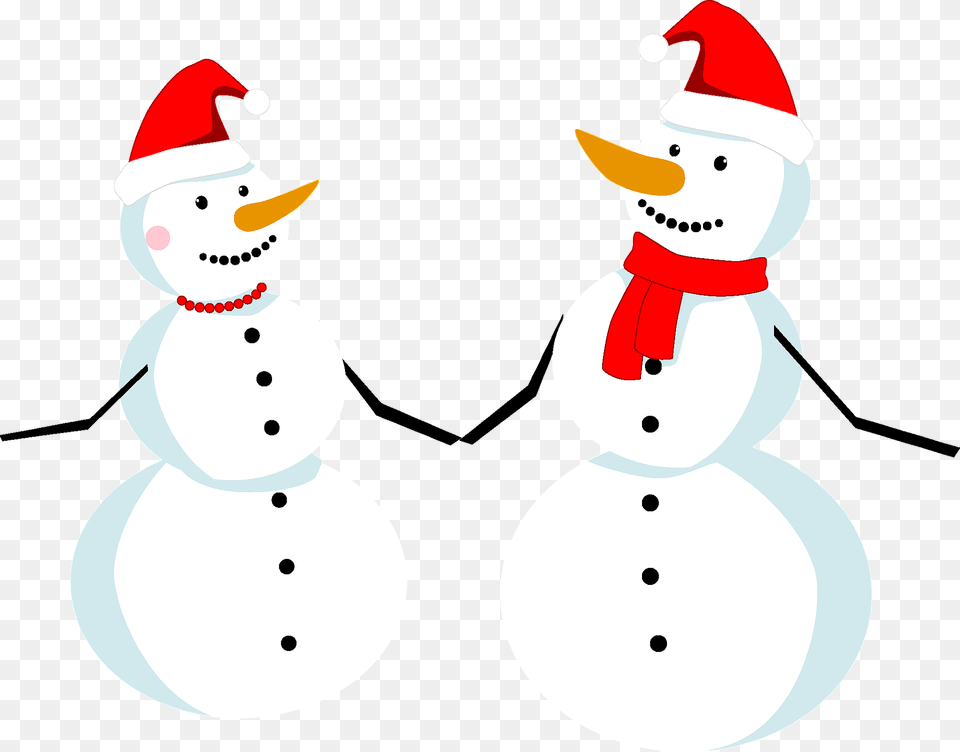 Christmas Snowmen Clipart, Nature, Outdoors, Winter, Snow Png