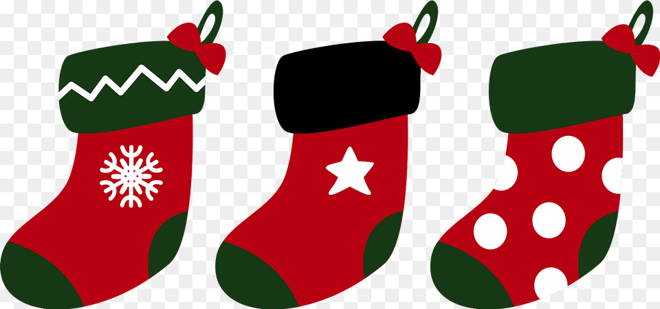 Christmas Socks Clipart, Clothing, Stocking, Gift, Hosiery Free Png