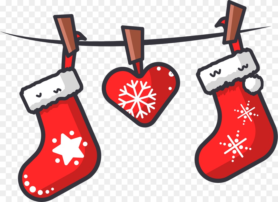 Christmas Socks Clipart, Stocking, Hosiery, Clothing, Festival Png Image