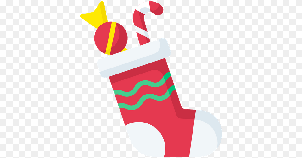 Christmas Socks Icon Of Flat Style Available In Svg Illustration, Stocking, Hosiery, Clothing, Gift Free Transparent Png