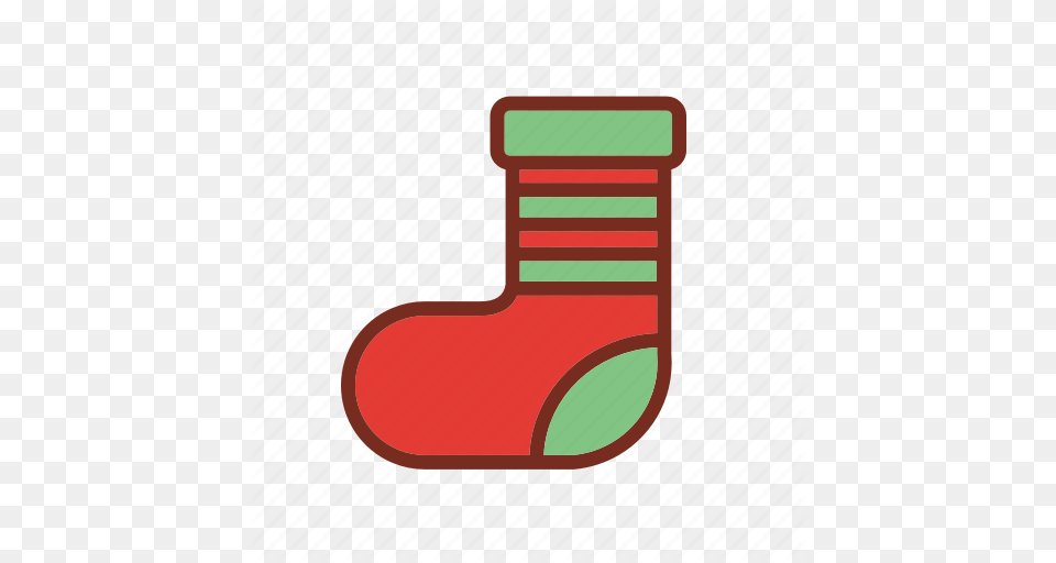 Christmas Socks Winter Xmas Icon Icon, Clothing, Hosiery, Christmas Decorations, Festival Free Transparent Png