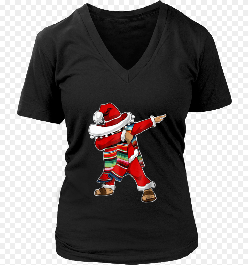 Christmas Sombrero Dabbing Mexican Poncho Santa T Shirt Mexican Santa Christmas Sweater, Clothing, T-shirt, Person Png Image