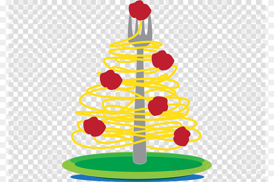 Christmas Spaghetti Clipart Spaghetti With Meatballs Christmas Tree Pasta Art, Coil, Spiral, Electrical Device, Microphone Free Transparent Png