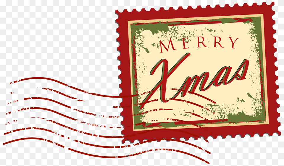 Christmas Stamp Clipart, Envelope, Greeting Card, Mail, Book Png Image