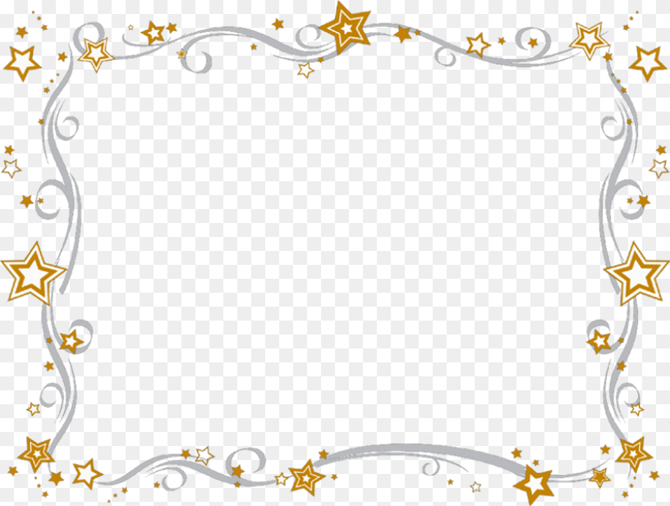 Christmas Star Border Clipart Gingerbread Baby Shoes Stars Frame, Home Decor, Pattern, Art, Floral Design Free Png Download
