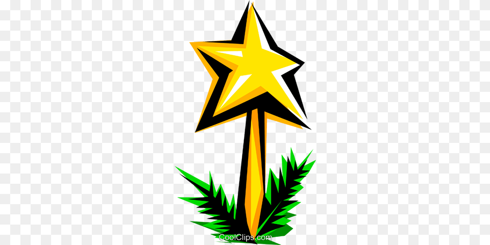 Christmas Star Royalty Vector Clip Art Illustration, Star Symbol, Symbol, Cross, Animal Free Png