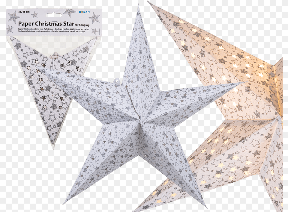 Christmas Star White Paper Christmas Star With Silver Papierov Hviezda, Star Symbol, Symbol Free Transparent Png