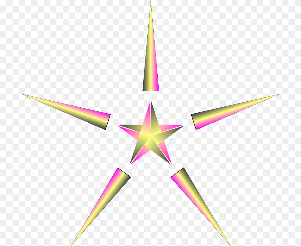 Christmas Star With Pulsing Colors Icons, Star Symbol, Symbol, Rocket, Weapon Png Image