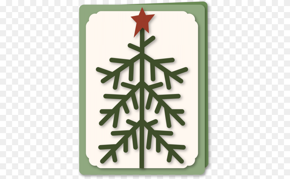 Christmas Stick Tree A6 Card Christmas Tree, Leaf, Plant, Christmas Decorations, Festival Png Image