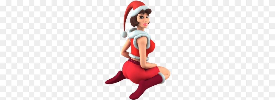 Christmas Stickers Live 3d Emoji For Imessage Messages Christmas Sexy 3d, Clothing, Costume, Elf, Person Png