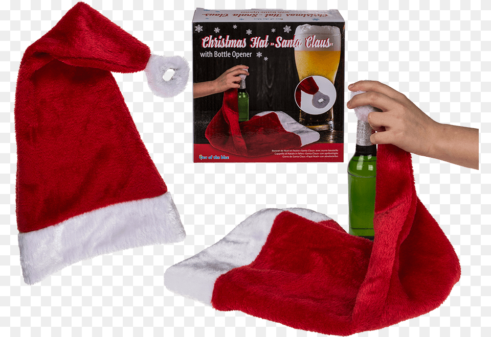 Christmas Stocking, Alcohol, Beer, Beverage, Towel Free Transparent Png