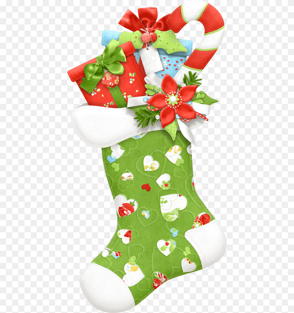 Christmas Stocking Clip Art Green Christmas Stocking Clipart, Gift, Hosiery, Clothing, Festival Png Image