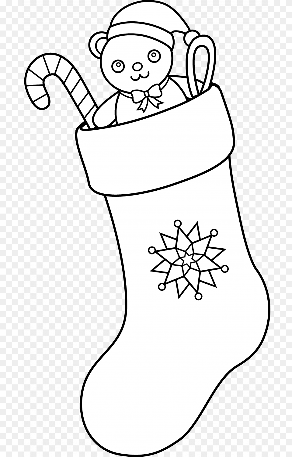 Christmas Stocking Clipart Black And White, Festival, Christmas Decorations, Clothing, Hosiery Free Png