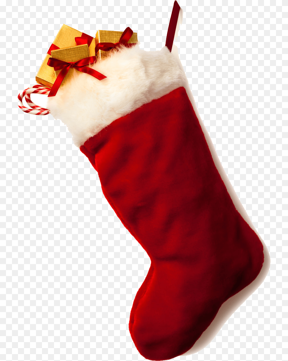 Christmas Stocking Clipart Christmas Socks Transparent, Clothing, Gift, Hosiery, Christmas Decorations Png Image