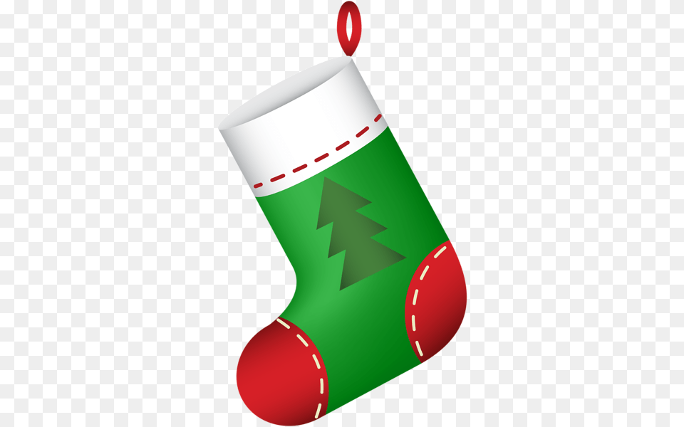 Christmas Stocking Green Clip, Clothing, Hosiery, Christmas Decorations, Christmas Stocking Png Image