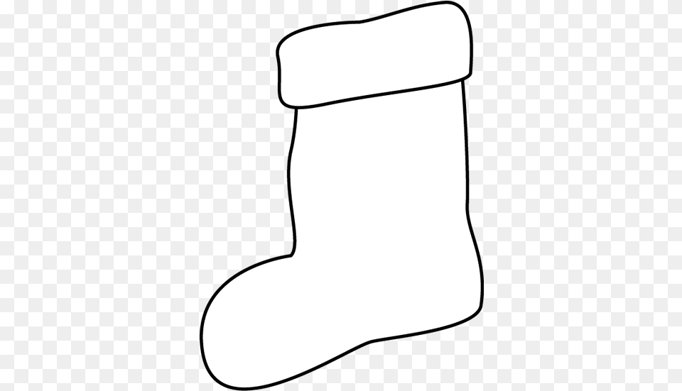 Christmas Stocking Picture Clipart Boot Clip Art Of A Stocking Black And White, Clothing, Hosiery, Christmas Decorations, Festival Png Image
