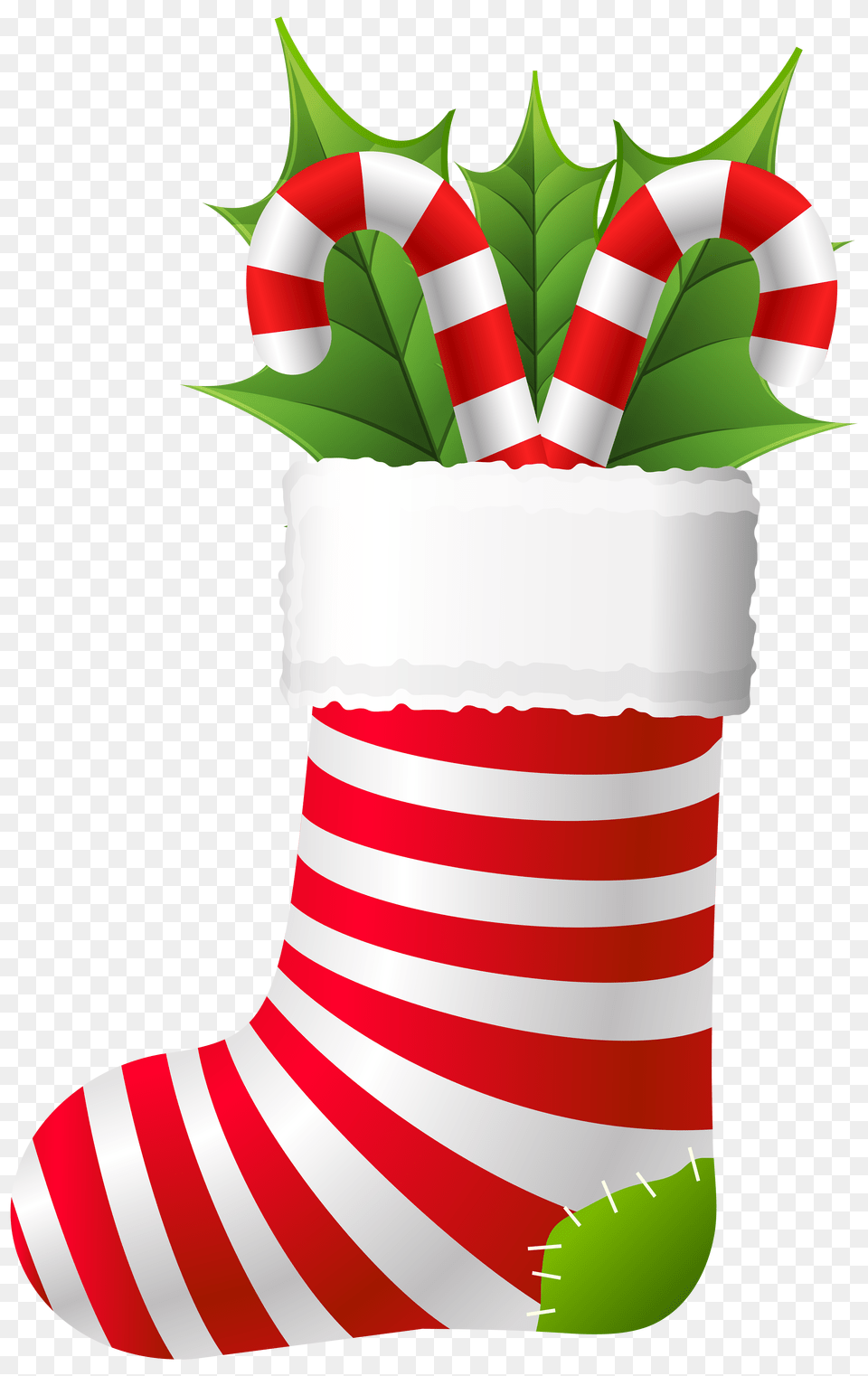 Christmas Stocking With Candy Canes Clip Gallery, Potted Plant, Plant, Gift, Weapon Png