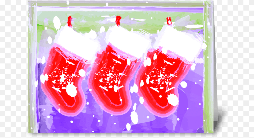 Christmas Stockings Of Joy Greeting Card Greeting Card, Clothing, Hosiery, Christmas Decorations, Festival Png