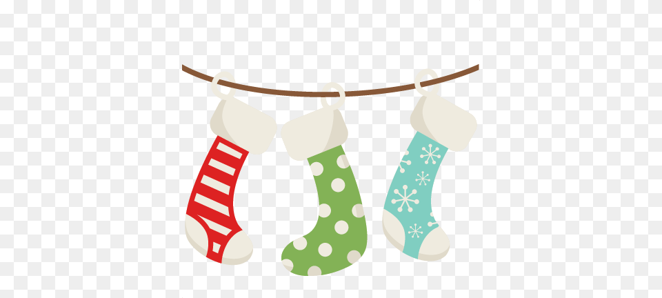 Christmas Stockings Svg Scrapbook Cut File Cute Clipart Hanging Christmas Stockings Clipart, Hosiery, Festival, Clothing, Christmas Decorations Free Png