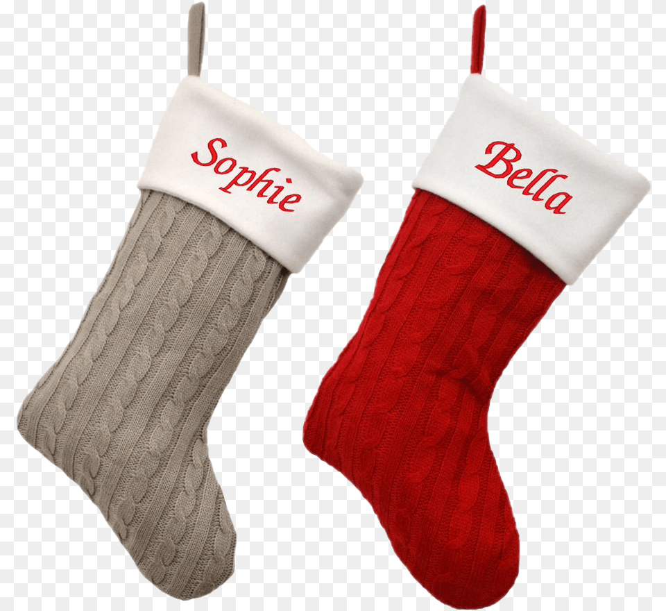 Christmas Stockings Transparent Picture Name Knitted Christmas Stockings, Clothing, Hosiery, Stocking, Christmas Decorations Free Png Download