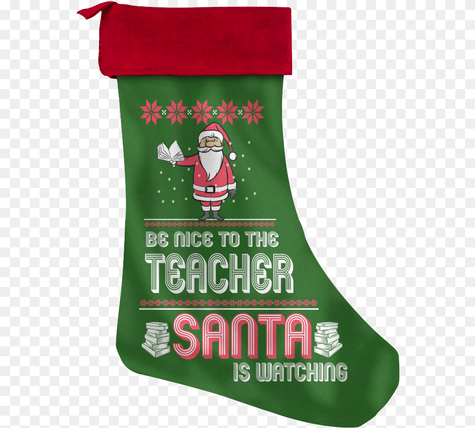 Christmas Stockingsfreepngtransparentbackgroundimages Teacher Christmas Stocking, Hosiery, Clothing, Gift, Festival Free Png