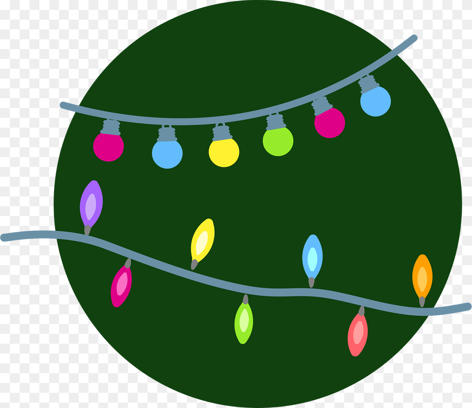 Christmas String Lights Clipart, Lighting, Balloon Png