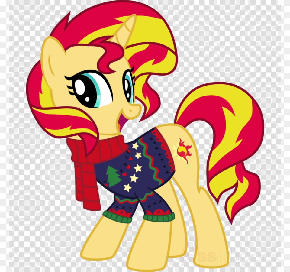 Christmas Sunset Shimmer Clipart Pony Sunset Shimmer Mlp Sunset Shimmer Christmas Pony, Art, Graphics, Baby, Person Png