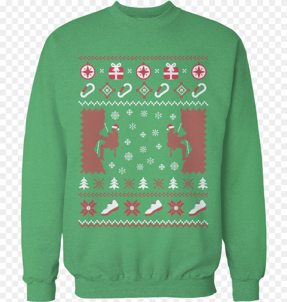 Christmas Sweater Camisa Navidad, Sweatshirt, Clothing, Hoodie, Knitwear Free Png Download