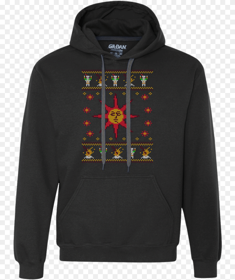 Christmas Sweater Dark Souls Premium Fleece Hoodie Khabib Nurmagomedov Hoodie, Clothing, Knitwear, Sweatshirt, Hood Png Image