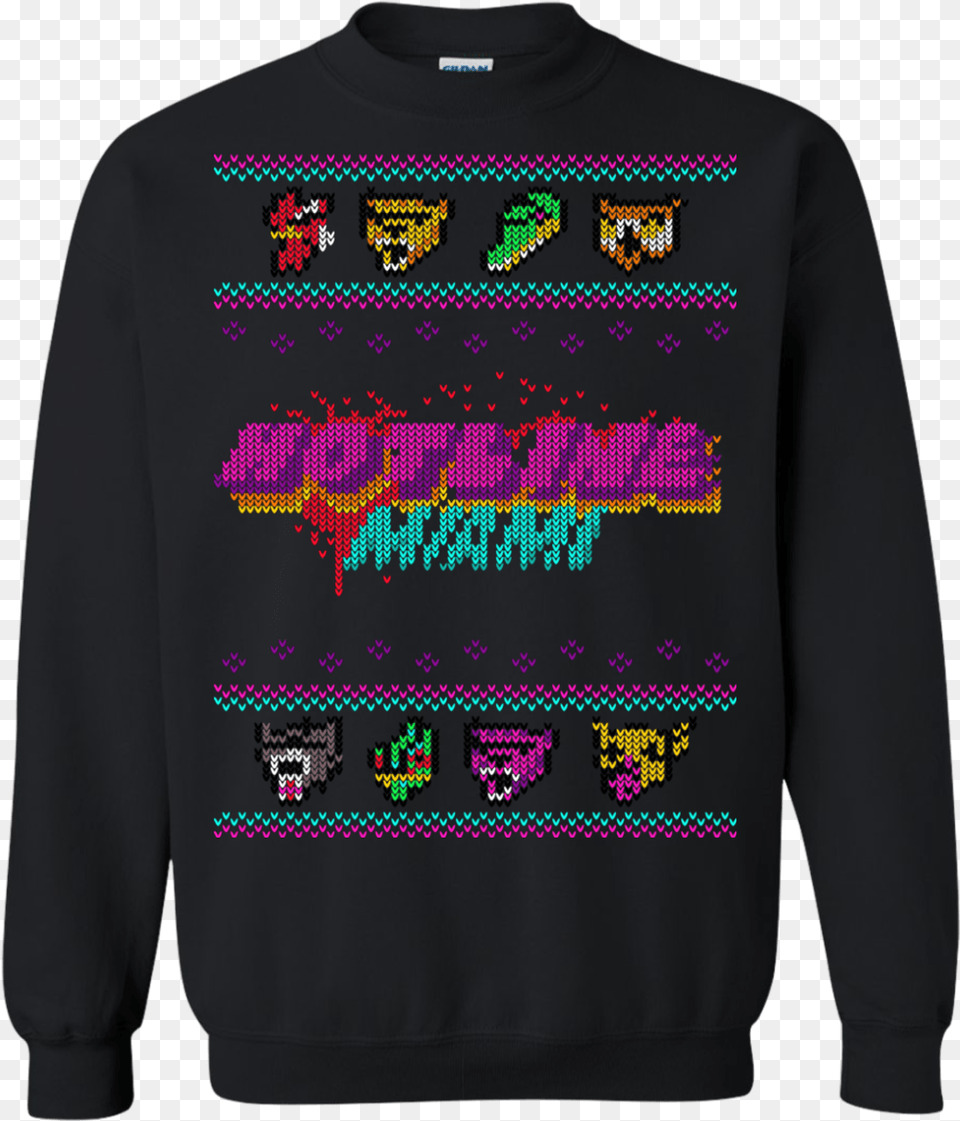 Christmas Sweater Hotline Miami Crewneck Sweatshirt Hotline Miami Christmas Sweater, Clothing, Knitwear, Hoodie, T-shirt Free Png Download