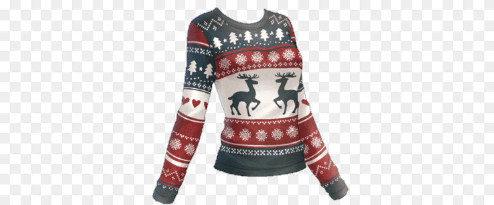 Christmas Sweater Long Sleeve, Clothing, Knitwear, Long Sleeve, Sweatshirt Free Png