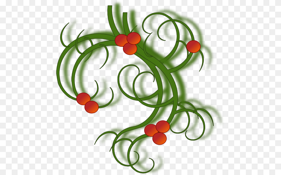 Christmas Swirls, Green, Pattern, Tree, Plant Png