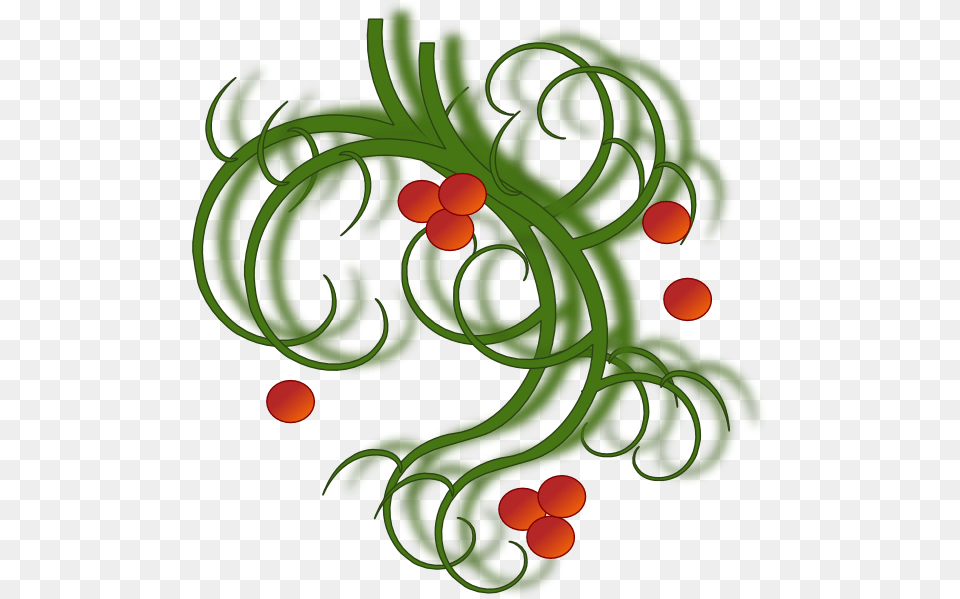 Christmas Swirls Clip Art Christmas Swirls, Green, Conifer, Plant, Tree Free Png Download