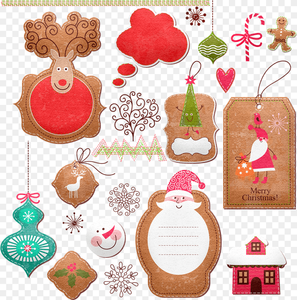 Christmas Tags Santa Claus Image On Pixabay Christmas Day, Applique, Pattern, Food, Sweets Png