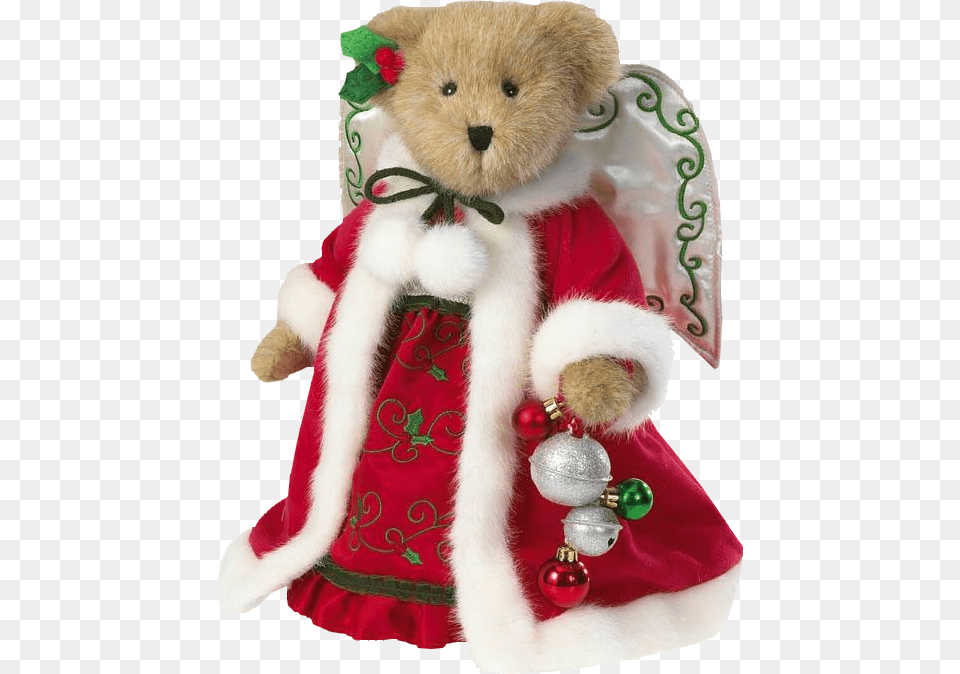 Christmas Teddy Bear Angel Bear Tree Topper, Toy, Teddy Bear Png Image