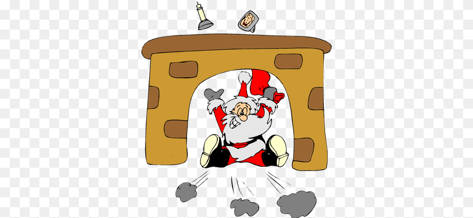 Christmas These Are Collections Of Christmas Clip Art Santa Falling Down Chimney, Baby, Person, People, Face Png