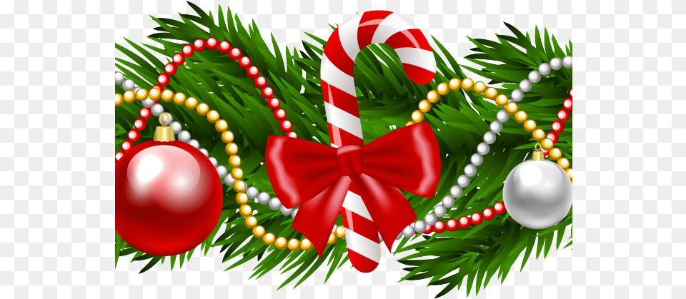 Christmas Top Border Clipart, Accessories, Ornament Png
