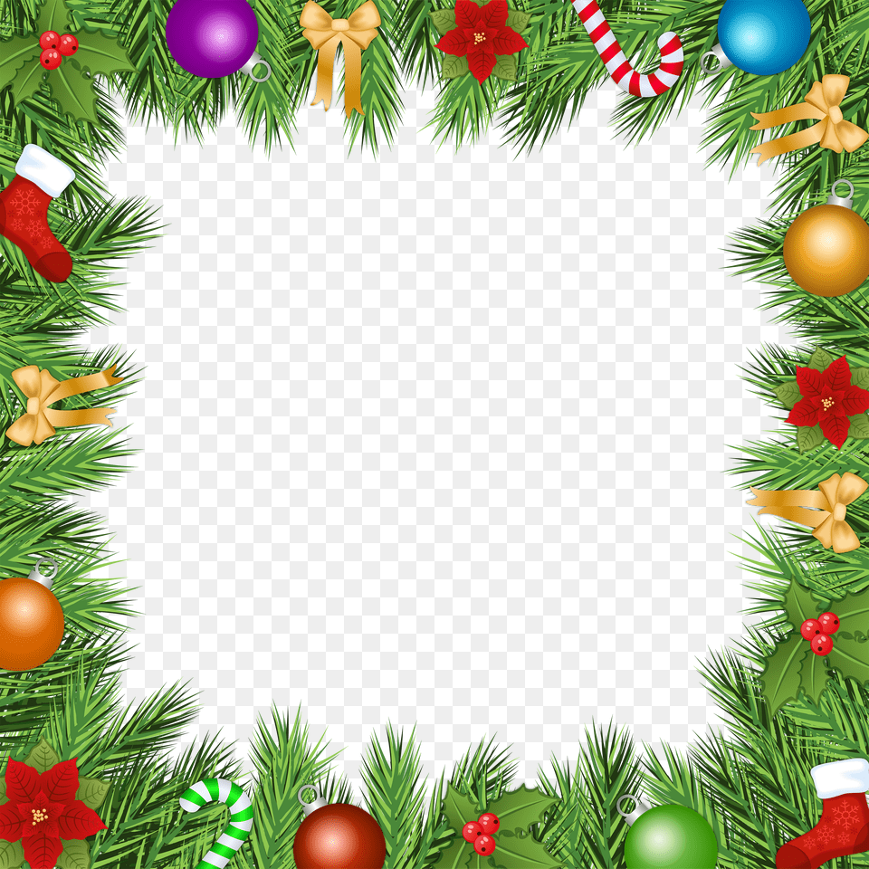 Christmas Transparent Frame Border Is Available Christmas Border Frame Free Png Download