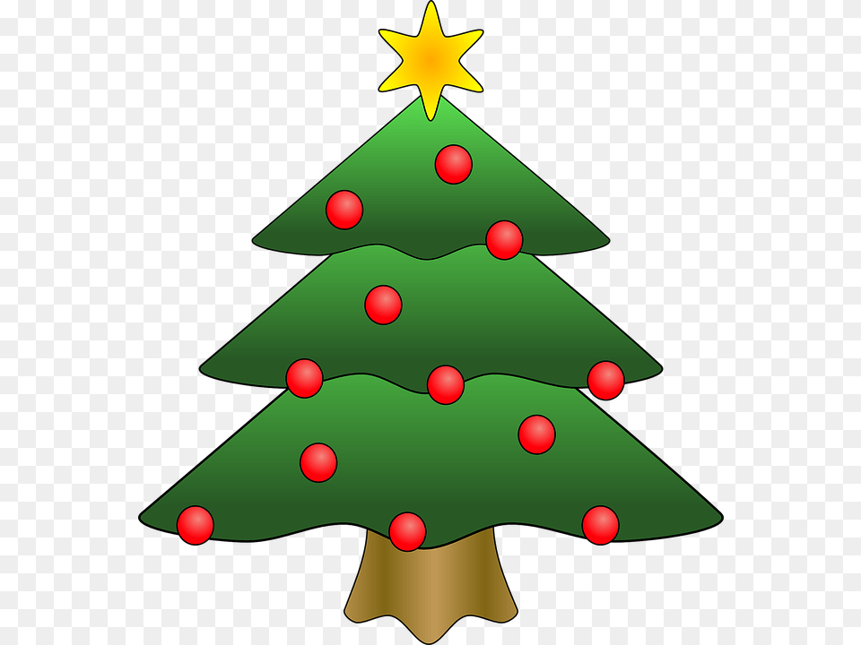 Christmas Tree, Star Symbol, Symbol, Christmas Decorations, Festival Free Png Download