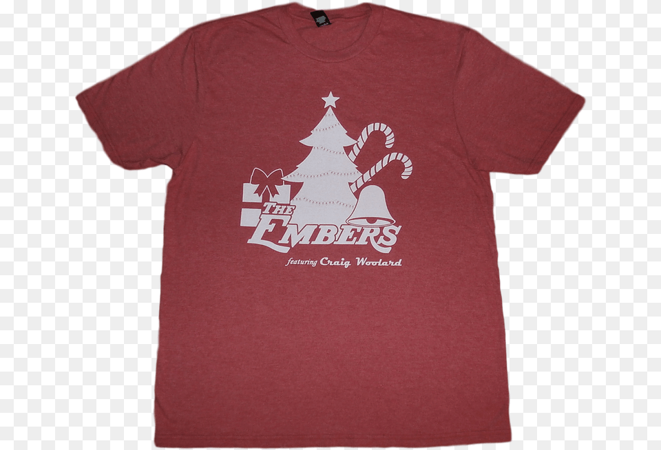 Christmas Tree, Clothing, T-shirt, Shirt, Maroon Png Image