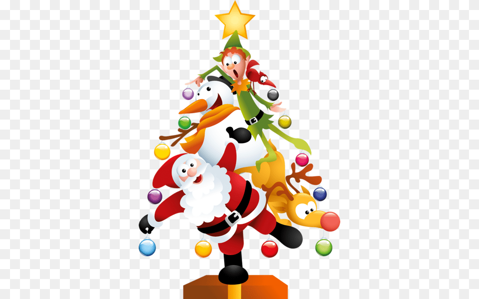 Christmas Tree, Outdoors, Nature, Snow, Snowman Png Image