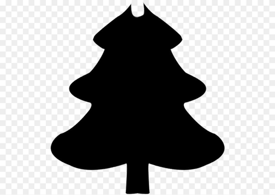 Christmas Tree, Gray Free Png Download