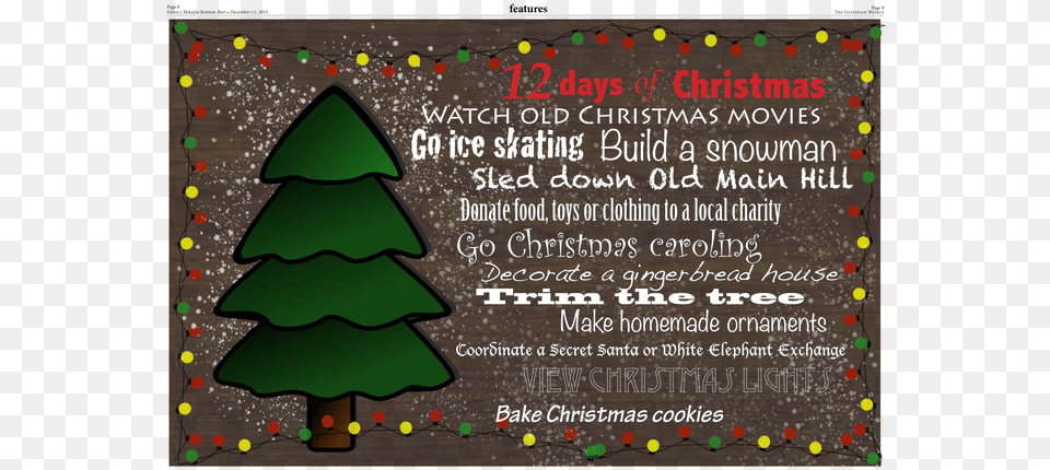 Christmas Tree, Blackboard, Advertisement Free Transparent Png