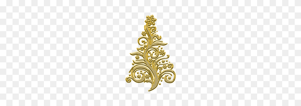 Christmas Tree Gold, Pattern, Accessories Png