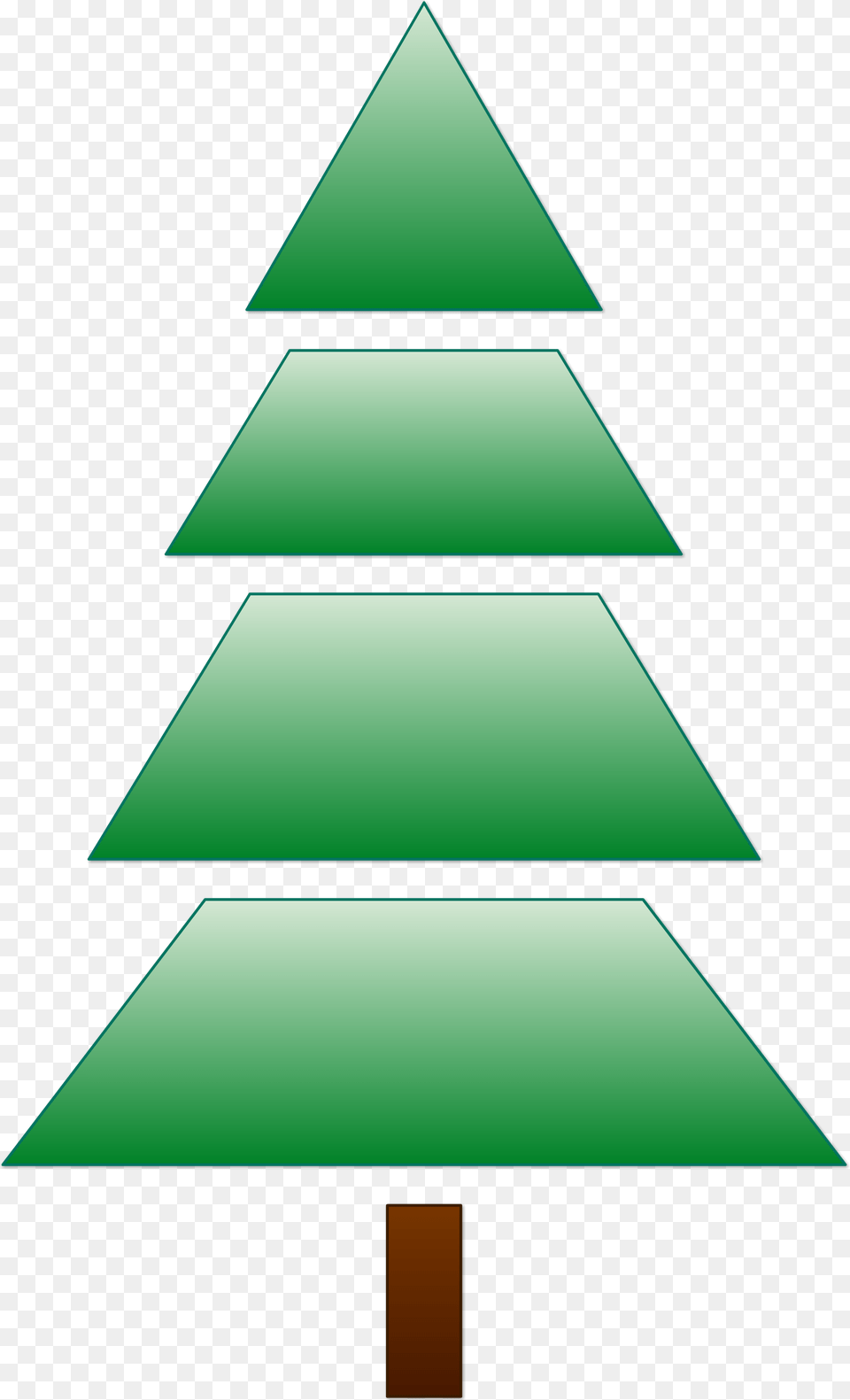 Christmas Tree, Triangle, Green Free Png Download