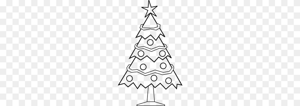 Christmas Tree Gray Png Image